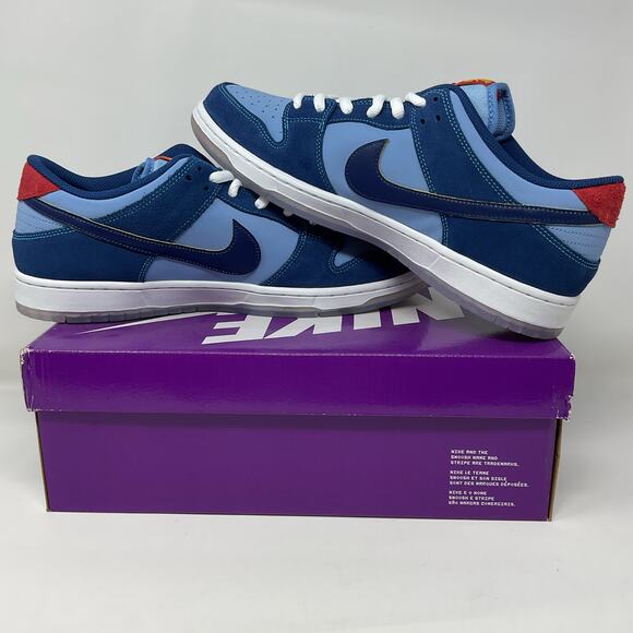 2022 Nike Sb Dunk Low Premium Why So Sad DX5549-400 Men’s size 13 Blue NEW DS main image 8